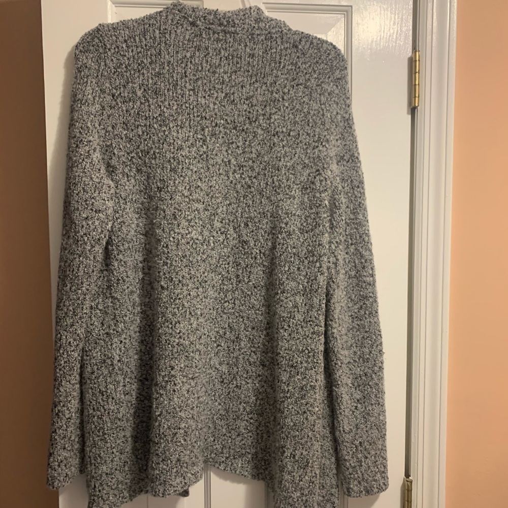 NWOT!! Croft & Barrow Grey Open Cardigan - Picture 4 of 5